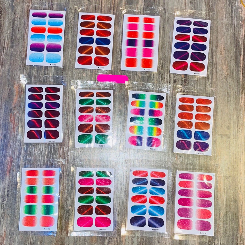 Flash Sale Brand New 12 Pcs Nail Stickers